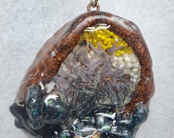 Real Forest Mushroom Pendant #22