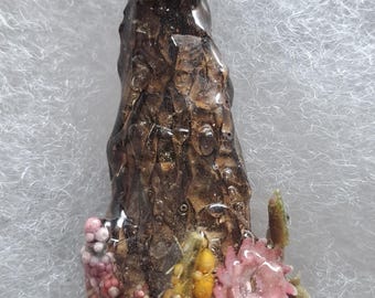 Real Morel Forest Mushroom Pendant #12