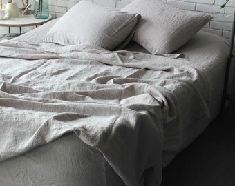 Organic Linen Sheet Set. Bedding Set. Bedroom Sheets.
