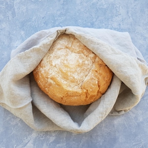 Linen Bento Bag Lunch Linen Bag Natural Bread Bag Linen Japanese Bag Kitchen Bad Soft Storage Bad