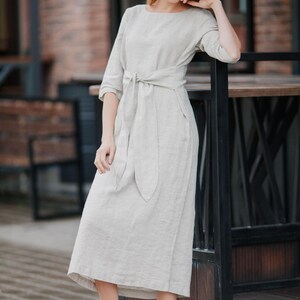 len ok linen dress Linen dress tunic