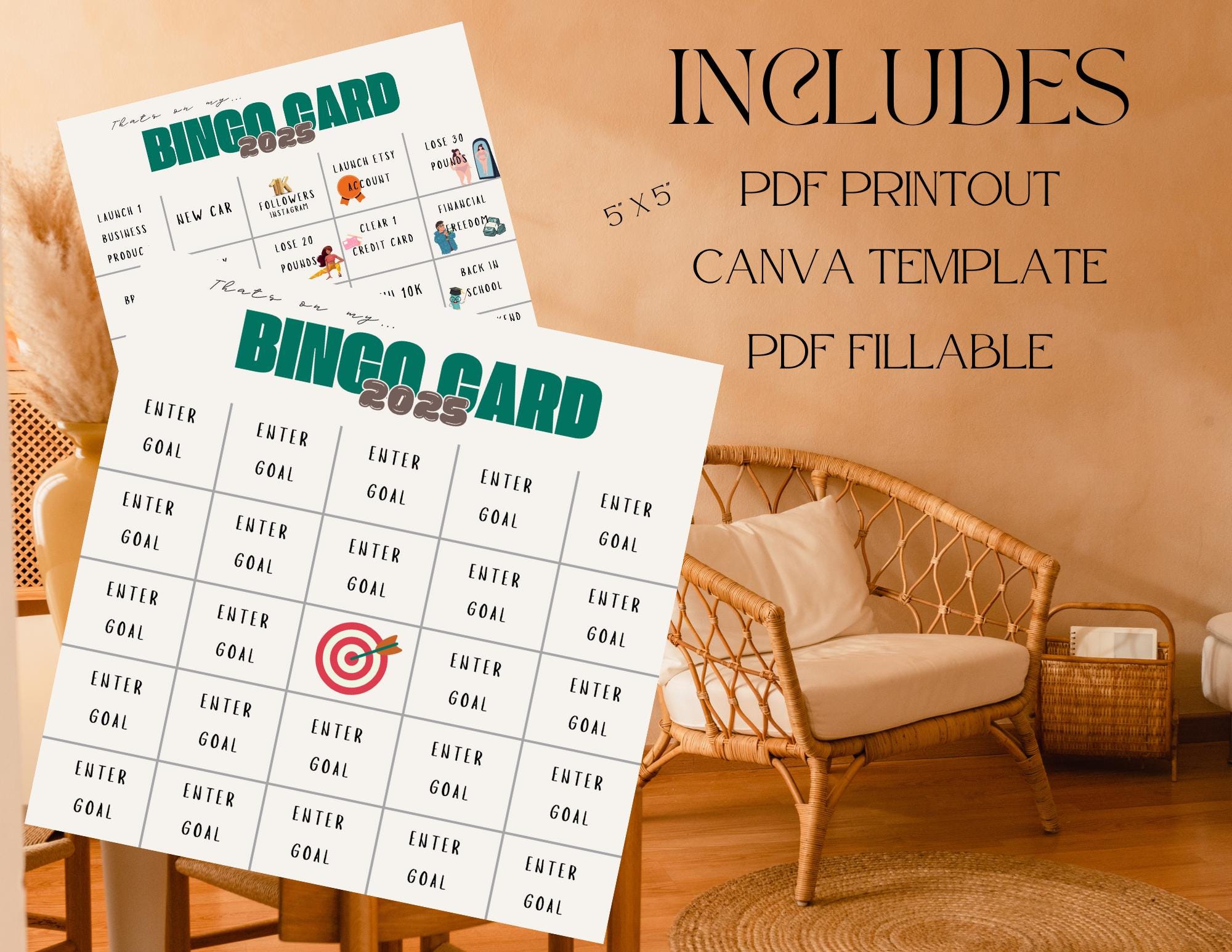 2025 BINGO CARD - Etsy