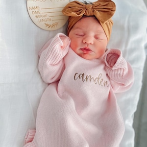 Personalized Solid Ruffle Sweater Bubble romper, Baby Toddler Girl | cute sweater, Valentine’s Day, Every day Sweater, Customize, Embroidery