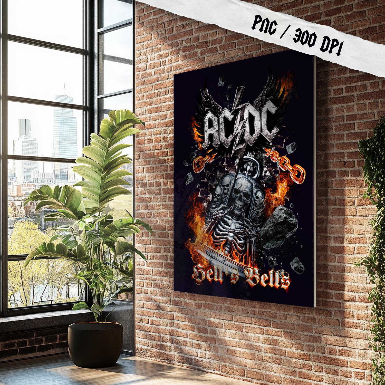 AC/DC Hell's Bells PNG File | Ac/dc Png,rock Band, Acdc Logo, Metal ...
