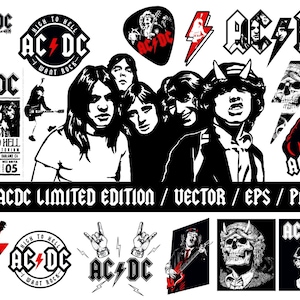 ACDC Logo Vector: Rock Band Clip Art (Digital Download)
