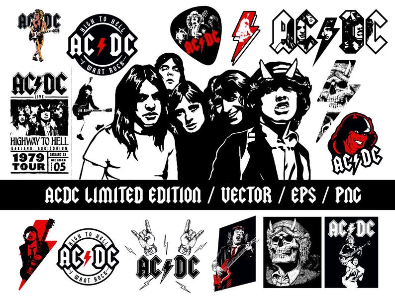 ACDC Logo Vector: Rock Band Clip Art (digital Download) - Etsy