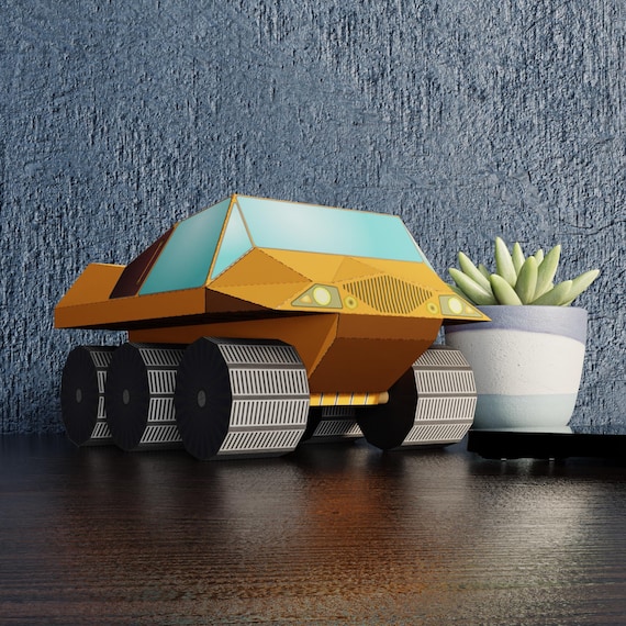 Mars Rover Papercraft Cut Out Paper Motorcycle Template – DIY Paper