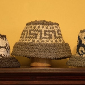Patrón de tejido PDF de sombrero de cubo estilo Cowichan