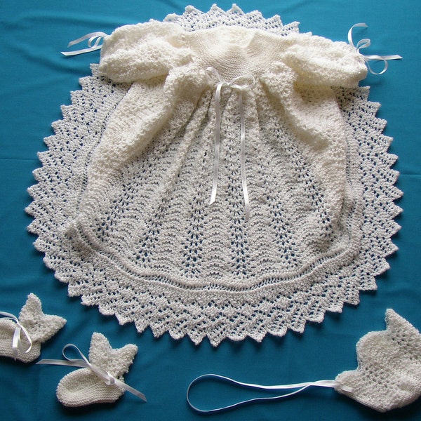 Ribbons & Lace Christening Gown PDF Pattern
