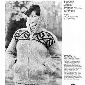 Cowichan Style Hooded Sweater #19 PDF Pattern