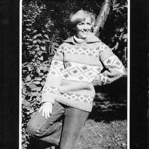 Cowichan Style Pullover Sweater #501 PDF Pattern