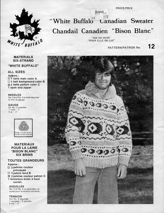 Cowichan Style Sweater 12 Pdf Pattern