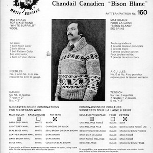 Cowichan Style Pullover Sweater #160 PDF Pattern