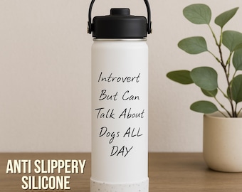 Vaso térmico para exteriores personalizado con grabado láser, botella de agua aislada de 798 ml con pajita abatible y funda de silicona.