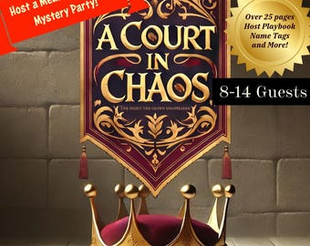 Medieval Fantasy Mystery Party Game: A Court in Chaos (Digital Download for 8-14 Players)