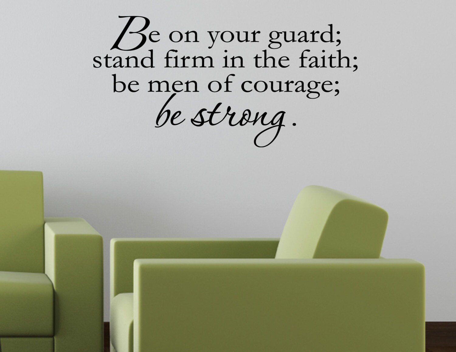 Be on your guard stand firm in the faith be men of courage Etsy