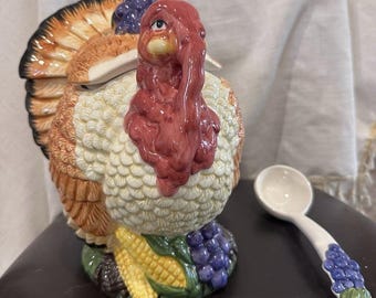 Vintage Turkey Tureen 1996 Jay Import China Vintage Tom Turkey