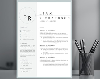 ATS Friendly Resume Template for Google Docs, Word & Pages | Professional Executive Resume CV Template | ATS Compatible | Minimalist Design