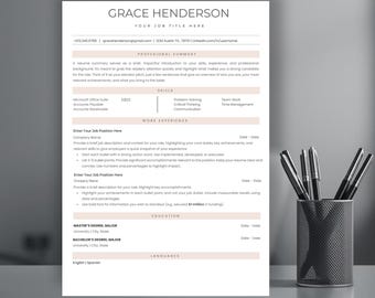 Minimalist ATS Resume Template Professional CV Design for Job Search