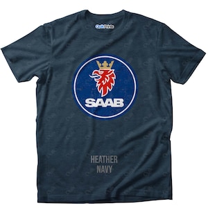 Saab Shirt (Vintage Print) - Adult, Tall and Youth Sizes - Many color choices - Made to Order Apparel