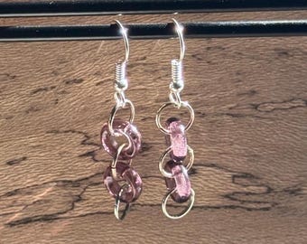 Amethyst Loop Earrings