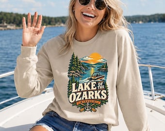 Lake of the Ozarks vintage nature scene Long Sleeve