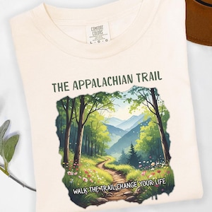 Camiseta de excursionista del Sendero de los Apalaches, camiseta vintage de senderismo de montaña, camiseta de parque nacional, amante de la naturaleza, camiseta de Maine a Georgia, camiseta de colores cómodos