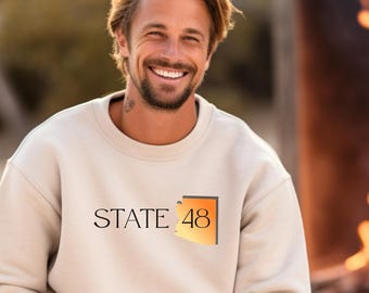 Arizona Sweatshirt, State 48 Rundhalsausschnitt, Casual Style, Geschenk für Wüstenliebhaber, State Pride Pullover, Kuscheliger Pullover