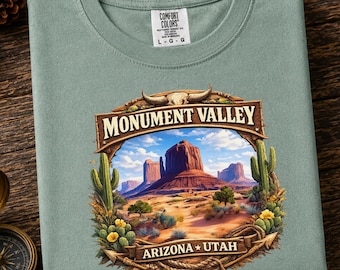 Monument Valley T-shirt, Southwest Desert Tee, Arizona Cotton Pullover, Nature Lover Travel Top