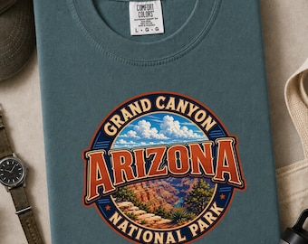 Grand Canyon Shirt | National Park Travel Souvenir Gift | Arizona Tee | Cotton Hiking Crewneck