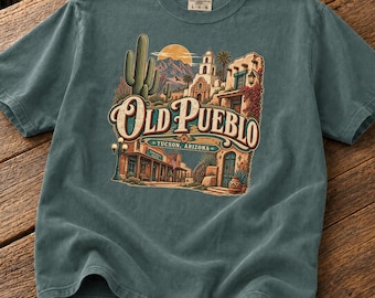 Old Pueblo T-shirt | Tucson Arizona Vintage Tee | Southwestern Travel Souvenir
