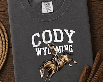 Cody Wyoming T-Shirt | Buffalo Bill, Western Design | Rodeo Capital Crewneck