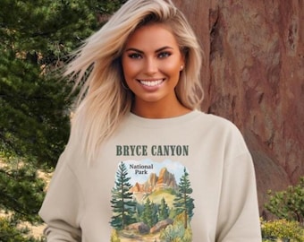 Bryce Canyon Sweatshirt, Naturliebhaber Sweatshirt, Nationalpark Pullover, Wandern Pullover, Klettern Sweatshirt, Reise Souvenir Pullover,
