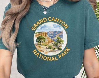 Grand Canyon National Park T-shirt, Nature Lover Tee, Outdoor Enthusiast Top, Hiking Shirt, Arizona Adventure Apparel, Travel Wear for Hiker