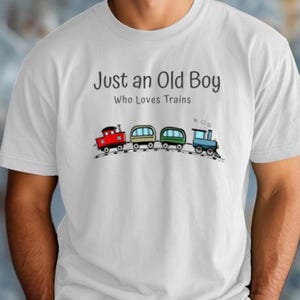 Zug Liebhaber T-Shirt, Zug Enthusiast Shirt, Eisenbahn Fan T-Shirt, Zug Hobbyist Top, Vintage Zug T-Shirt, Geschenk für ihn, Comfort Farben Shirt