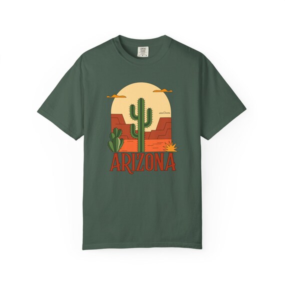 Buntes Arizona Desert Art Unisex T-Shirt, Sdwest Kaktus T-Shirt, Herren  Grafik-Shirt, Damen Natur Top, Wsten Vibes Kleidung, Reise T-Shirt -  Etsy.de