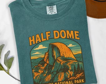 Half Dome T-Shirt, Yosemite National Park Tee, Hiking Graphic Shirt, Outdoor Adventure Top, Nature Trail Lover Gift, California Hiker Shirt