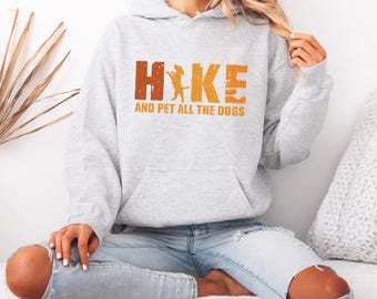 Felpa con cappuccio Hike and Pet All the Dogs: felpa unisex per avventure all'aria aperta