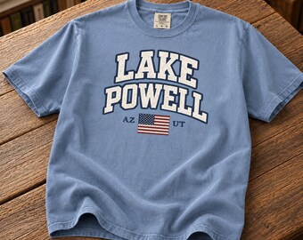 Lake Powell T-shirt | Arizona Utah Boating Tee | Patriotic Summer Travel Souvenir