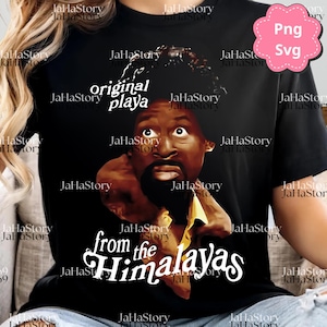 Martin Lawrence PNG, Original Playa From The Himalayas Sublimation Design, Vintage Comedy Digital Download, Retro Movie Clipart