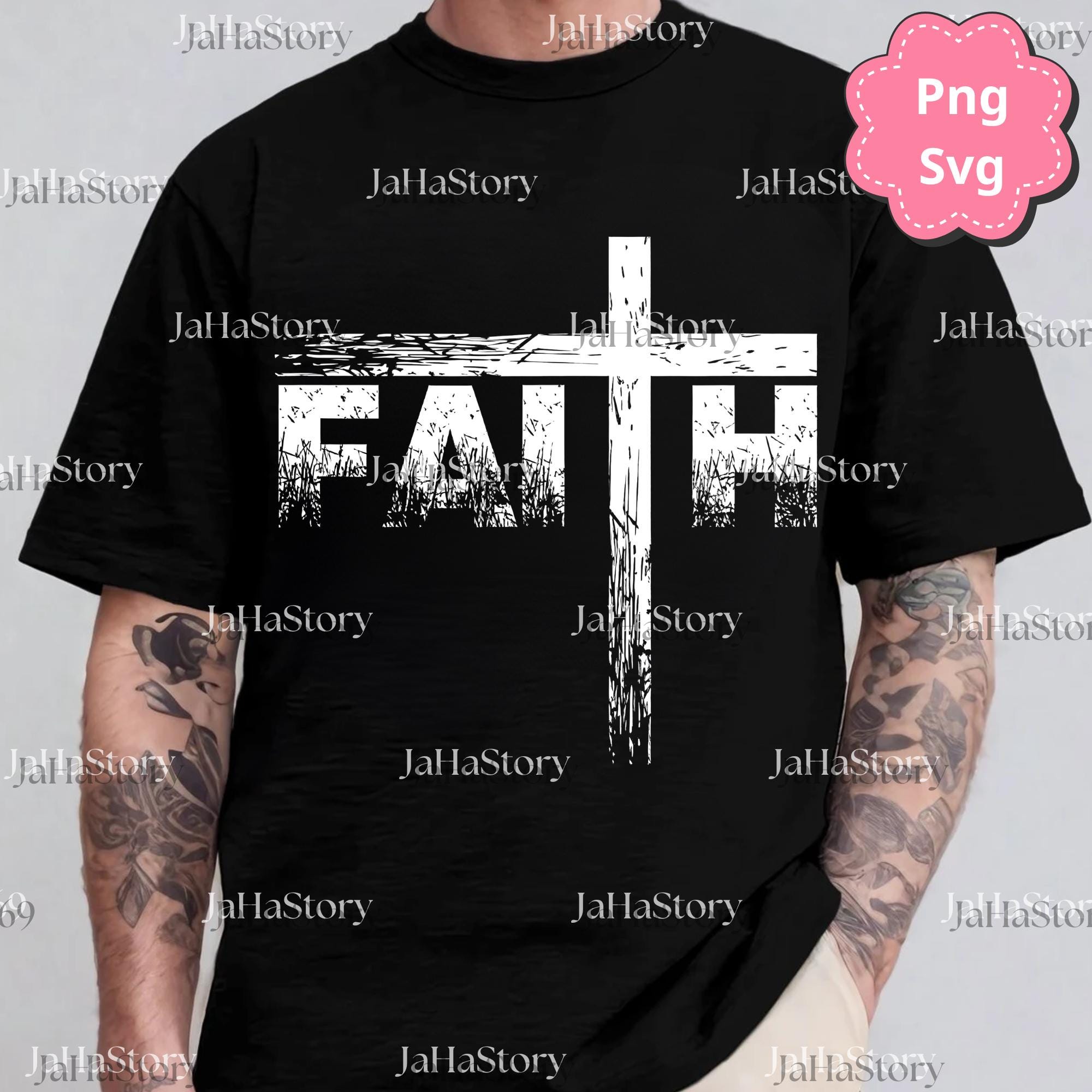 Faith Cross SVG Digital Download, Jesus Cross SVG Cut File, Religious ...