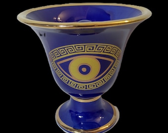Pythagoras Eye Theme Pythagorean Cup fair cup of justice color dark blue