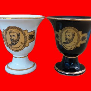 Pythagorean Cup fair cup of justice set 2 cups Pythagoras Theme