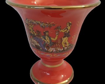 Pythagorean Cup with Dionysus Theme Red cup of Justice