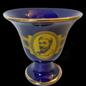 Pythagoras design high quality Pythagorean Cup fair cup of justice color dark blue