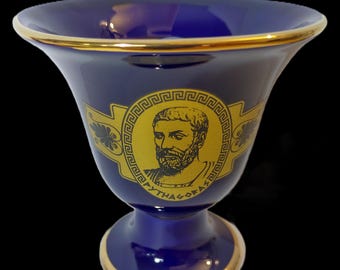Pythagoras design high quality Pythagorean Cup fair cup of justice color dark blue