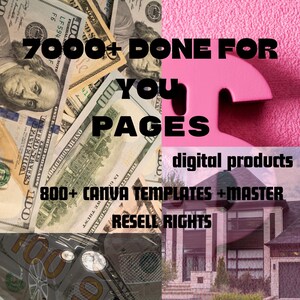 7000+ Done For You PLR MRR Digital Products Bundle Passive Income Marketing Guide Ebook digital planners Master Resell Rights DFY Products