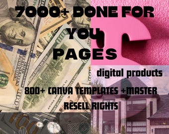 7000+ Done For You PLR MRR Digital Products Bundle Passive Income Marketing Guide Ebook digital planners Master Resell Rights DFY Products