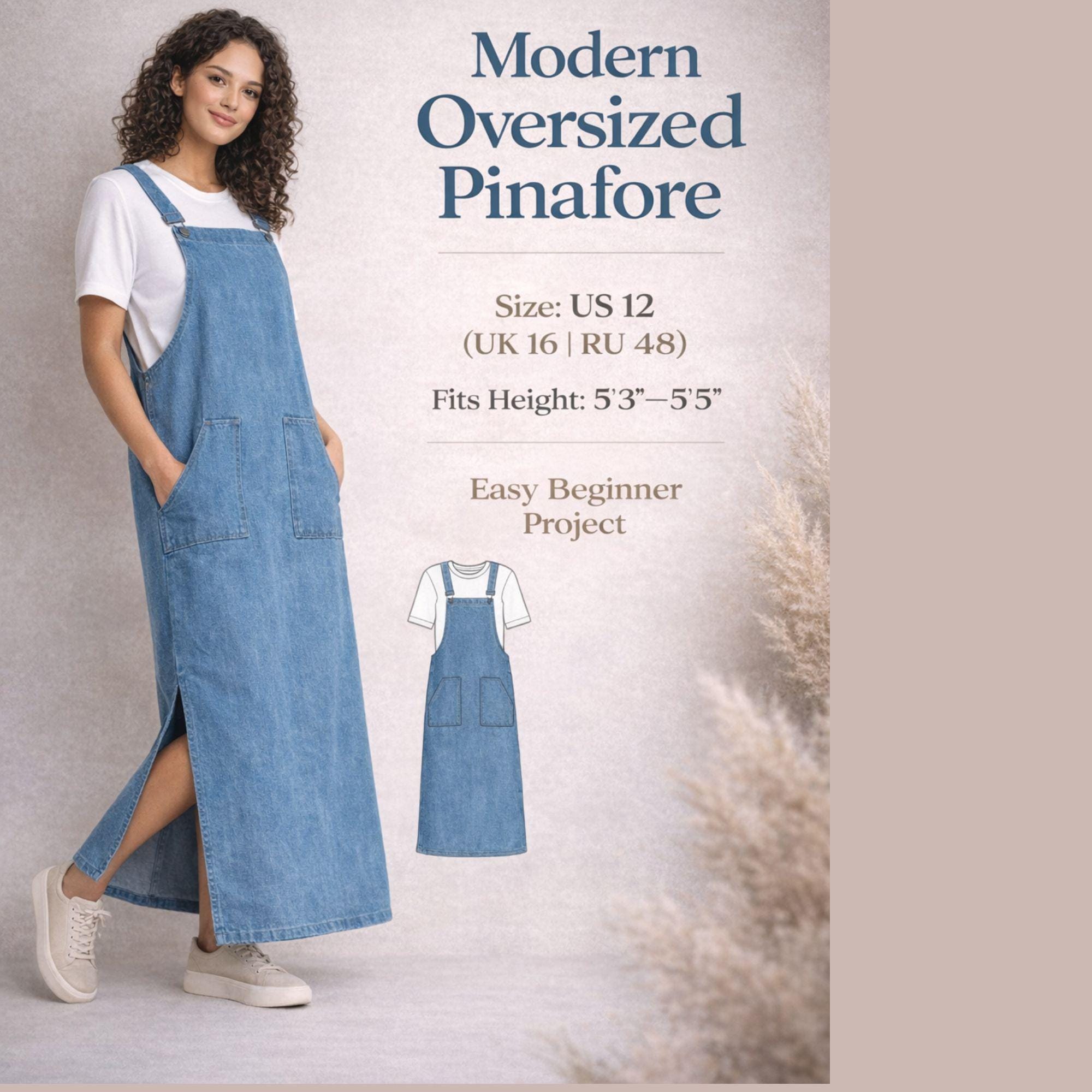 chinese dress ladies Maxi Linen Pinafore Dress with Square Neck and Cross Back