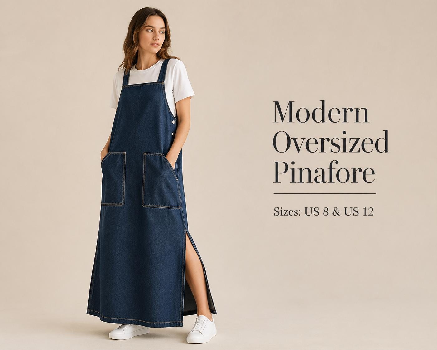 Pinafore Maxi Dress - Etsy